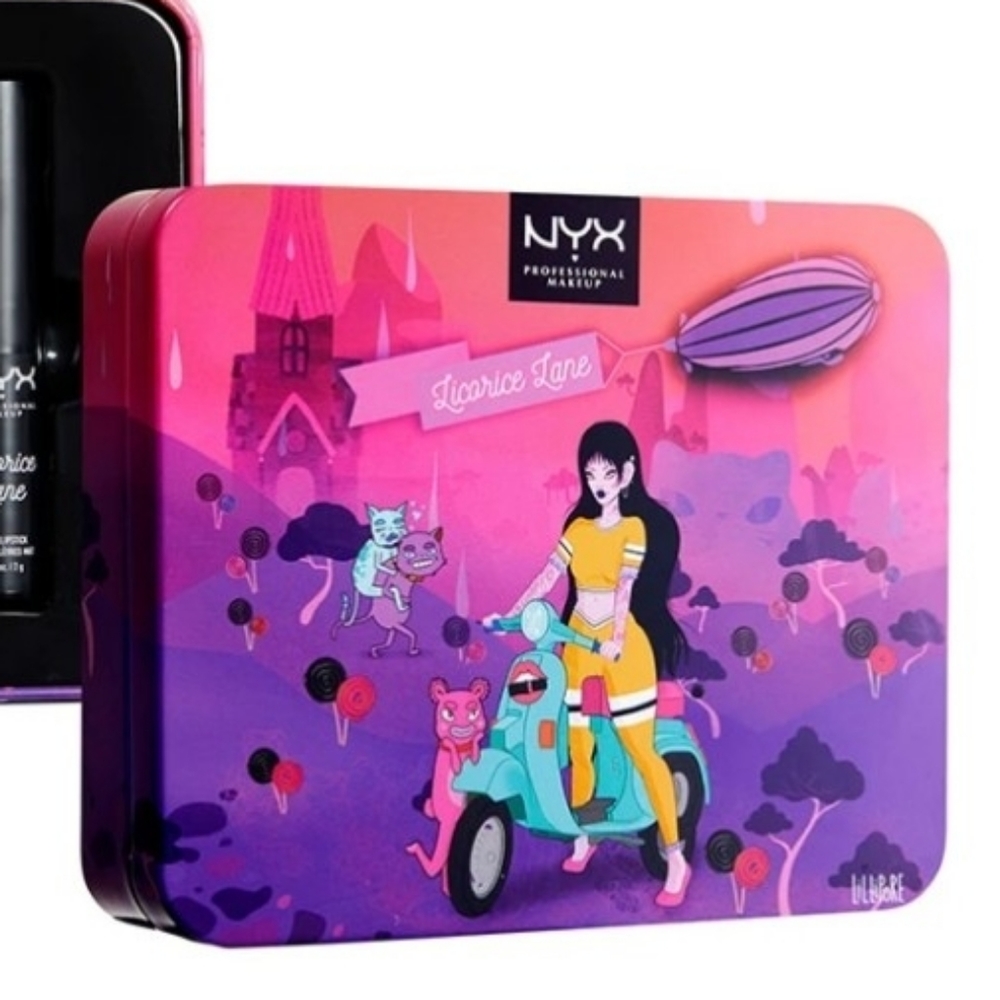 NYX lip gloss makeup palette tin 4 colors gift - Picture 3 of 8